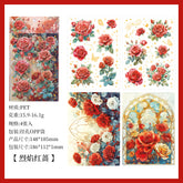 Stationery - Rose Gold Foil PET Stickers 4 pieces-Flame - Goodie Goodie